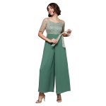 Women's Self Design Cut-Out Georgette Jumpsuit