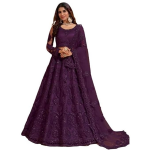 Women's Semi Stitched satin blend Lehenga Choli with Embroidered Pattern Unstitched Blouse and Dupatta Set | Women's Lehenga Cholis