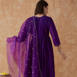 Rayon Women's Embroidered Alia Cut Kurta With Pant And Dupatta Set