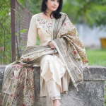 Salwar Suit With Dupatta For Women's | Khadi Silk | Cream Embroidered Kurta | Floral Embroidery, 3-Piece Set, Ethnic Wear, Tassel Dupatta, Straight Ku
