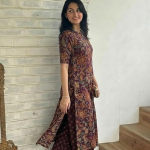 Women's Viscose Blend Straight Printed Kurta with Palazzo | Elbow Length Sleeve Kurti Set | Close Neck with Back Slit | Soft Comfortable Fabric | 2 Pi