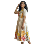 Women's Pure Cotton Maxi Midi Dress Western Dress for Women Elegant Floral Printed Long Dresses | Soft & Breathable Fabric | Casual Trending Dress fo