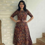 Women's Viscose Blend Straight Printed Kurta with Palazzo | Elbow Length Sleeve Kurti Set | Close Neck with Back Slit | Soft Comfortable Fabric | 2 Pi